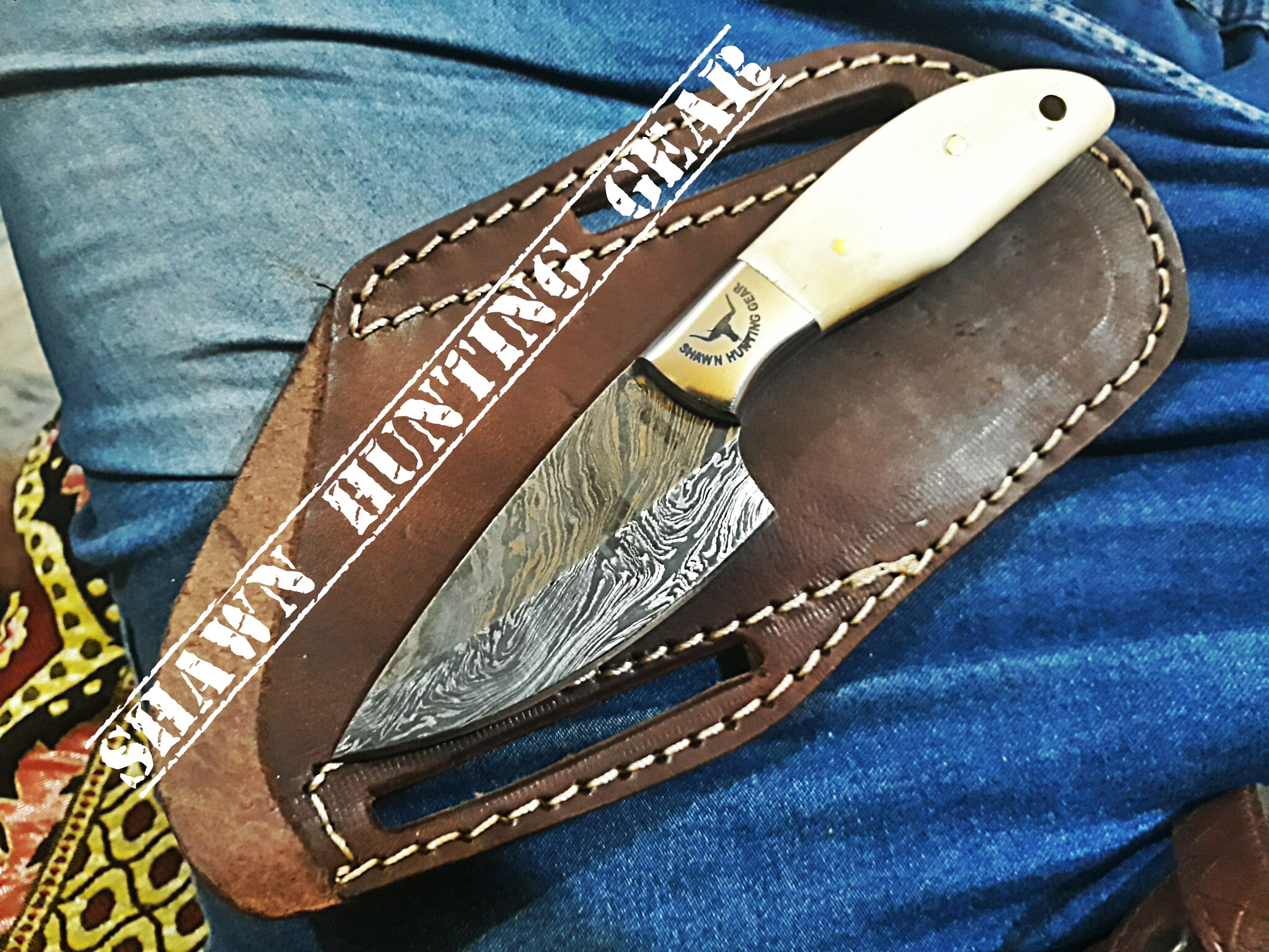 Handmade cowboy gorgious EDC knife - Shawn Hunting Gear