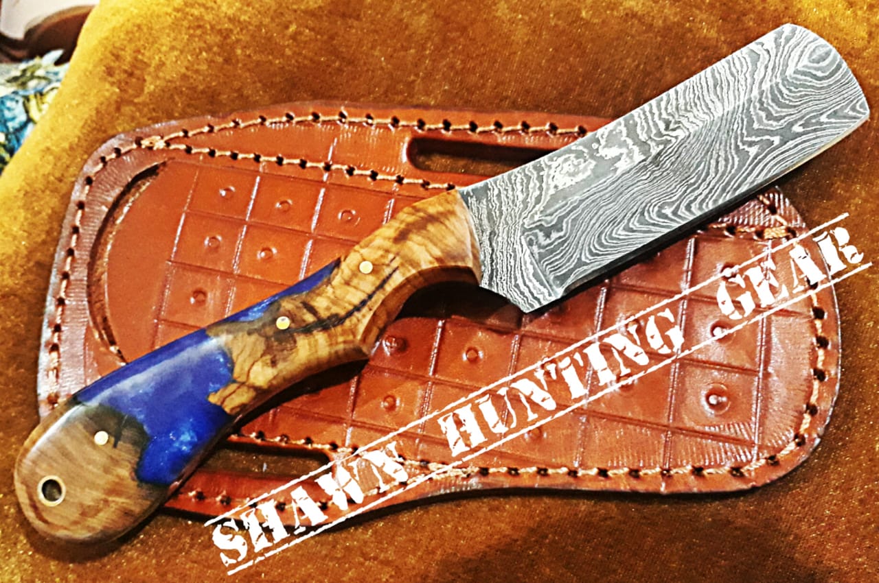Handmade cowboy bull cutter knife Shawn Hunting Gear